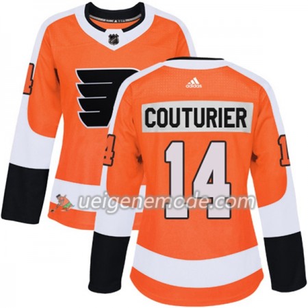 Dame Eishockey Philadelphia Flyers Trikot Sean Couturier 14 Adidas 2017-2018 Orange Authentic